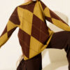 Basic Knit Tunic with Baklava Pattern Oil Green
