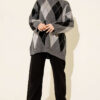 Honeycomb Pattern French Terry Knit Tunic Smoke – Image 2