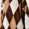 Honeycomb Pattern French Terry Knit Tunic Brown – Image 4