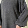 French Terry Long-Sleeve Raglan Sleeve Tunic Anthracite - Imagen 4