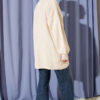 French Terry Long-Sleeve Raglan Sleeve Tunic Stone - immagine 3
