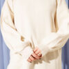 French Terry Long-Sleeve Raglan Sleeve Tunic Stone - immagine 4
