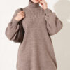French Terry Long-Sleeve Raglan Sleeve Tunic Mink - الصورة 3