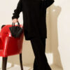 Buttoned Two-Piece Set with Ruffled Shoulder Detail Black - Afbeelding 6
