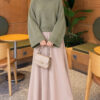 Wide-Sleeve Crew Neck Sweater Hazel - الصورة 2