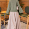 Wide-Sleeve Crew Neck Sweater Hazel - الصورة 4