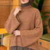 Wide-Sleeve Crew Neck Sweater Latte - Imagen 3