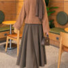 Wide-Sleeve Crew Neck Sweater Latte - Imagen 4
