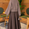 Wide-Sleeve Crew Neck Sweater Mink - immagine 4
