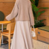 Oversized Crew Neck Knit Sweater Mink - immagine 4