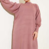 Balloon Sleeve Knit Dress Rose Dust - immagine 2