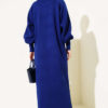 Balloon Sleeve Knit Dress Navy Blue - immagine 3