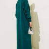 Balloon Sleeve Knit Dress Emerald - immagine 3