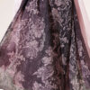 Baroque Pattern Bamboo French Terry Shawl Dark Brown - Imagen 4