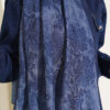 Baroque Pattern Bamboo French Terry Shawl Navy Blue - Imagen 4