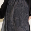 ⁦Baroque Pattern Bamboo French Terry Shawl Black⁩ - الصورة ⁦4⁩