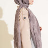 Baroque Pattern Bamboo French Terry Shawl Mink – Image 3