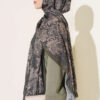 ⁦Baroque Pattern Bamboo French Terry Shawl Emerald⁩ - الصورة ⁦3⁩