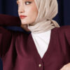 Basic Bamboo Crinkle Scarf Beige