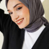 Basic Bamboo Crinkle Scarf Smoke - immagine 2