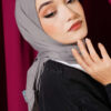 Basic Bamboo Crinkle Scarf Slate Grey