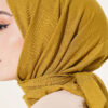 Basic Bamboo Crinkle Scarf Henna Green – Bild 4