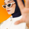 Basic Bamboo Crinkle Scarf Dark Navy