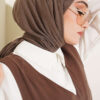 Basic Bamboo Crinkle Scarf Mink – Image 2