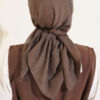 Basic Bamboo Crinkle Scarf Mink – Image 3