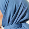 Basic Bamboo Crinkle Scarf Blue - immagine 4