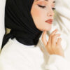 Basic Bamboo Crinkle Scarf Black