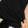 Basic Bamboo Crinkle Scarf Black - Afbeelding 4