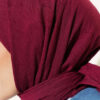 Basic Bamboo Crinkle Scarf Cherry – Bild 4