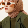 Basic Bamboo Crinkle Scarf Mink - immagine 2