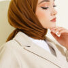 Basic Bamboo Crinkle Scarf Olive Green - immagine 2