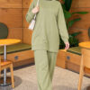 Front Slit Tunic Two-Piece Set Hazel – Bild 3