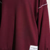 Basic Two-Piece Set with Ribbed Hem Edge Burgundy - immagine 4
