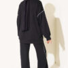 Basic Two-Piece Set with Ribbed Hem Edge Black - Imagen 3