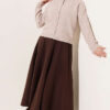 Basic Button-Front Knit Cardigan Beige - immagine 2