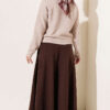 Basic Button-Front Knit Cardigan Beige - immagine 3