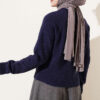 Basic Button-Front Knit Cardigan Navy Blue - immagine 3