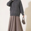 Basic Drop-Shoulder Knit Tunic Smoke – Bild 2