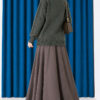 Basic Drop-Shoulder Knit Tunic Khaki - Image 3