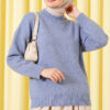 Basic Drop-Shoulder Knit Tunic Blue