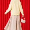 Basic Drop-Shoulder Knit Tunic Yellow – Bild 4