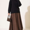 Basic Drop-Shoulder Knit Tunic Black - Imagen 2