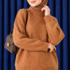 Basic Drop-Shoulder Knit Tunic Tan – Image 3