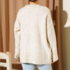 Basic Oversized Knit Tunic Beige - Afbeelding 3