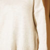 Basic Oversized Knit Tunic Beige - Afbeelding 4