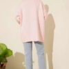 Basic Oversized Knit Tunic Powder Pink – Image 3